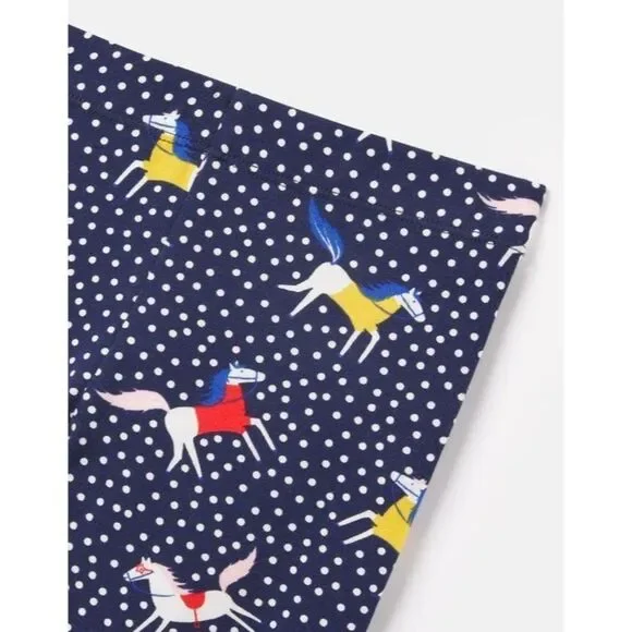 Joules Girl's Horse Print  Deedee Leggings NWT 3 4 - Picture 2 of 7